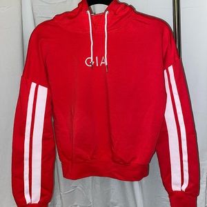 I Am Gia Cropped Hooded Sweatshirt